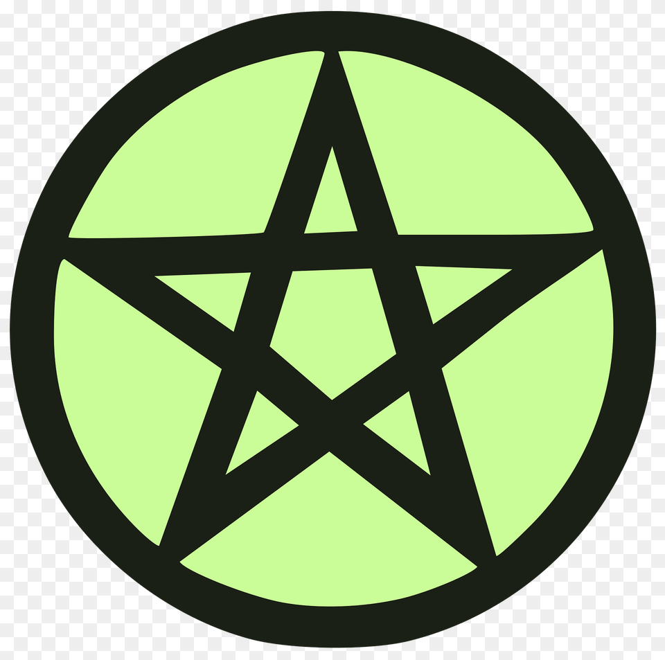 Pentacle Green Clipart, Star Symbol, Symbol Free Png Download