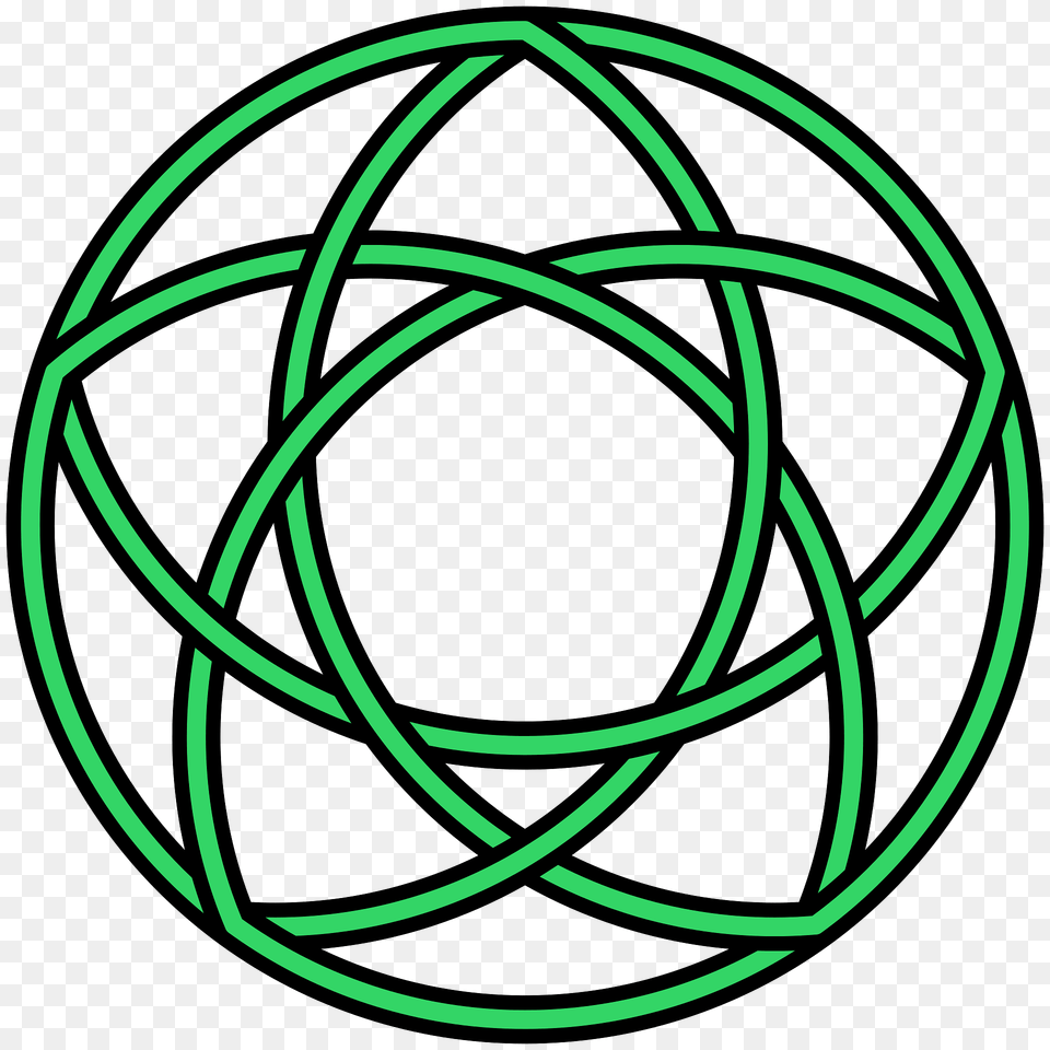 Pentacle Knot 15crossings Clipart, Sphere Free Transparent Png