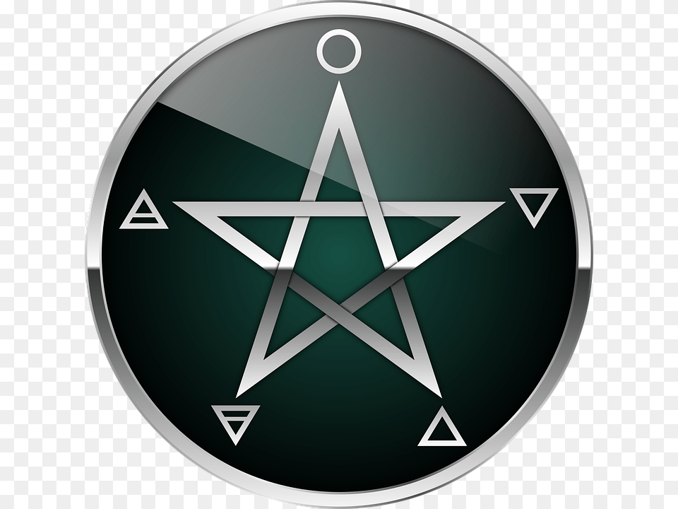 Pentacle Pentacle Wicca, Star Symbol, Symbol, Disk Free Png Download