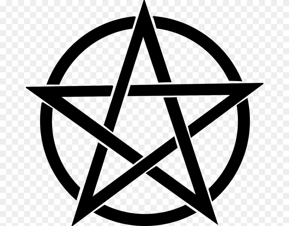 Pentacle Pentagram Wicca Symbol Magic, Gray Free Transparent Png