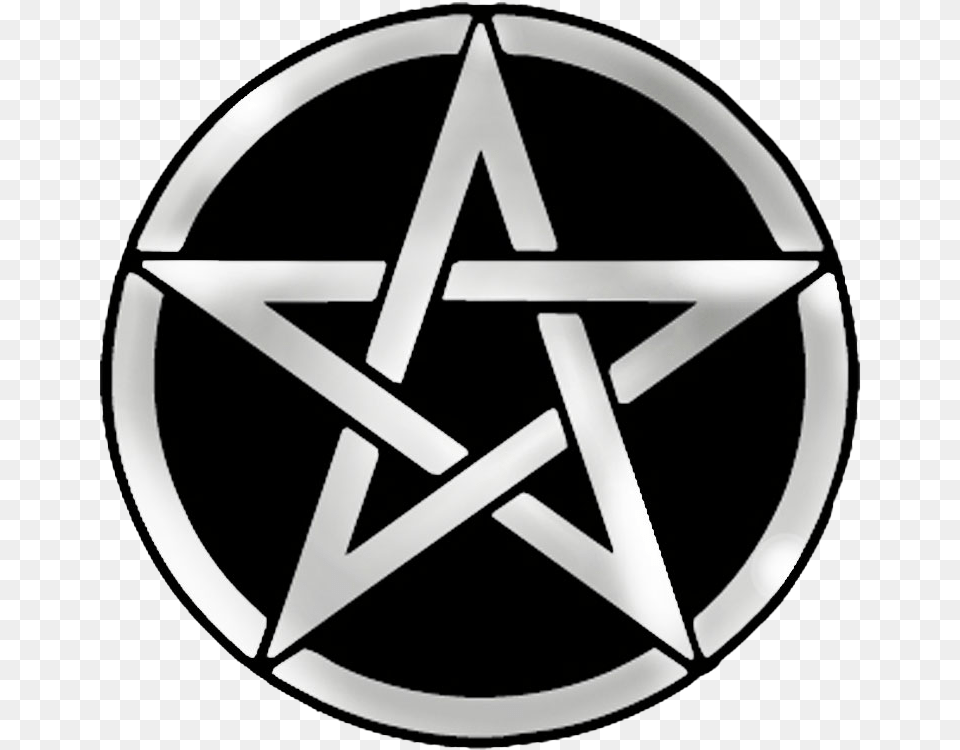 Pentacle Background Triple Moon With Pentagram, Star Symbol, Symbol, Machine, Wheel Free Transparent Png