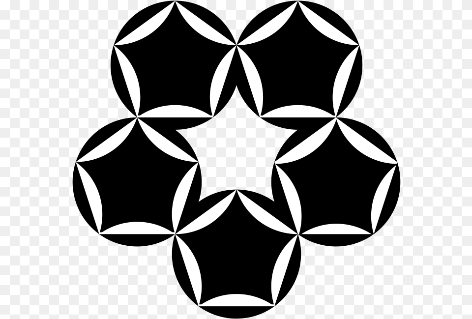 Pentaflower Pentagram Pentagramme Pentagon, Symbol, Star Symbol, Animal, Fish Png Image