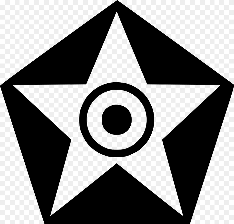 Pentagon Star Eye Hell Diablo Devil Icon Star Symbol, Symbol, Disk Free Png Download