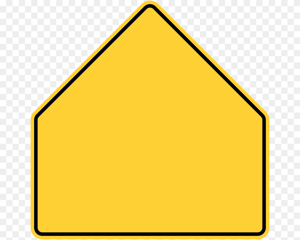 Pentagon Warning Sign Black Pentagon Sign, Road Sign, Symbol Free Png Download