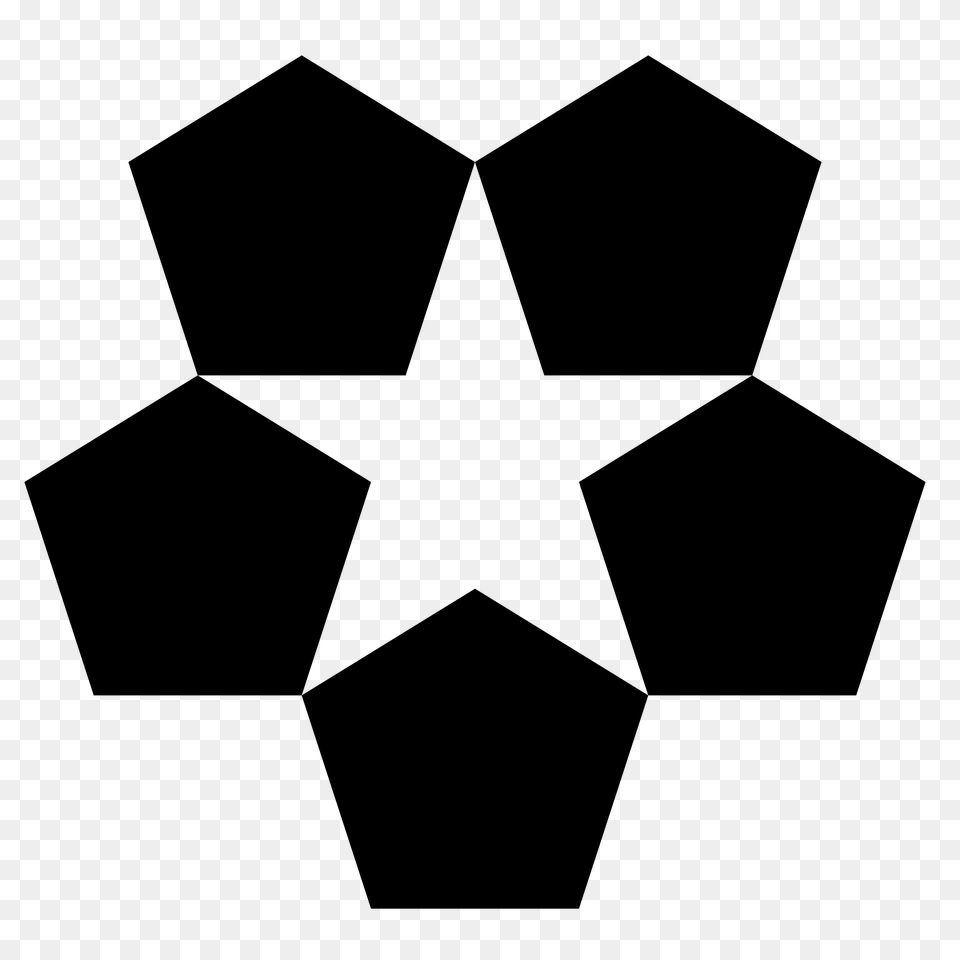 Pentagons Clipart, Symbol, Recycling Symbol Free Png