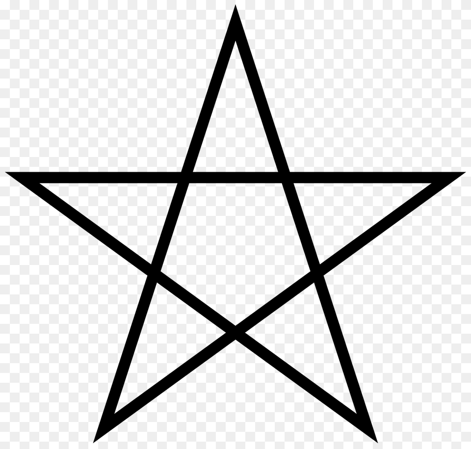 Pentagram Clipart, Star Symbol, Symbol, Cross Png Image