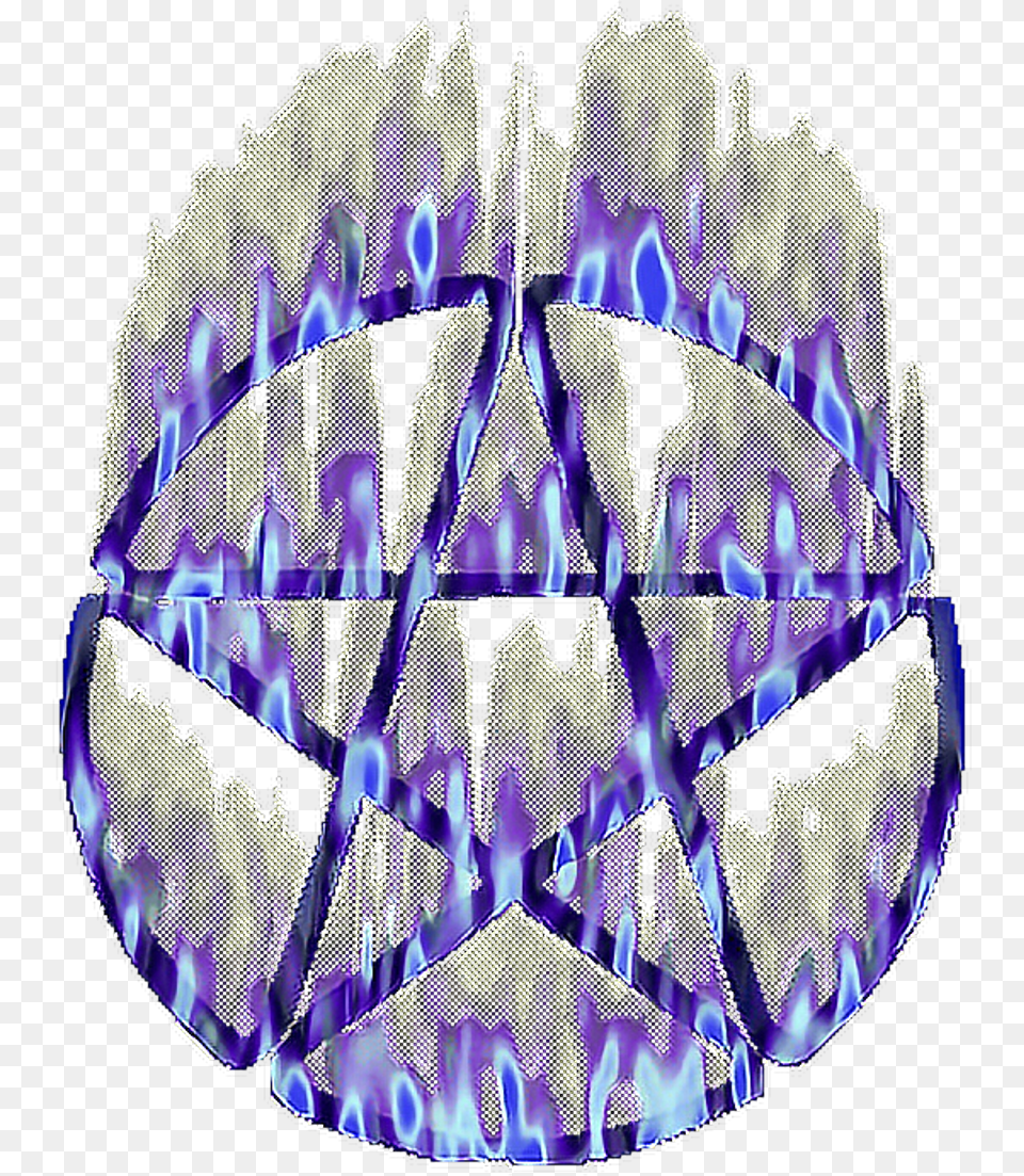 Pentagram Cute Satanism Wiccan Demon Flaming Pentagram Accessories, Purple, Lamp, Chandelier Free Transparent Png