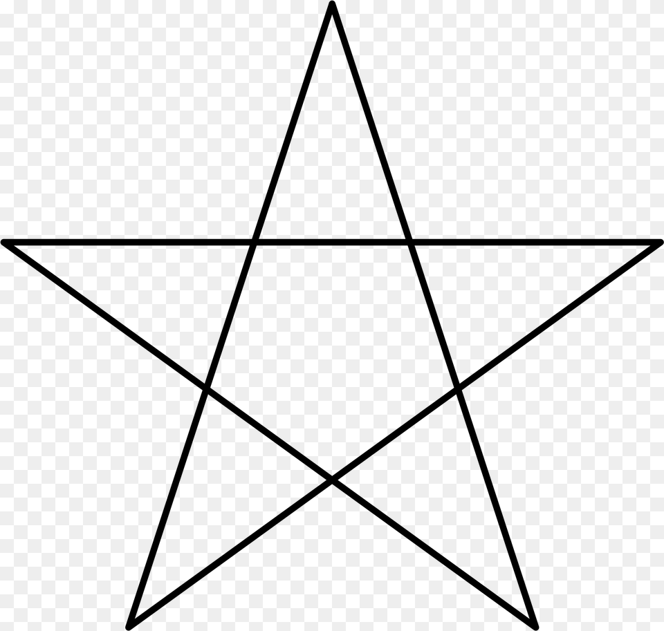 Pentagram Inside A Pentagon Clipart Download Regular Star, Gray Png Image