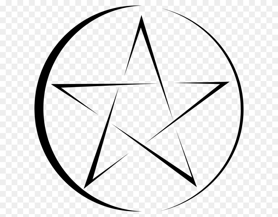 Pentagram Pentacle Drawing Symbol Wicca, Gray Png Image