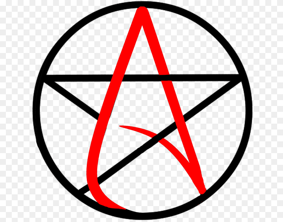 Pentagram Pentacle Drawing Wicca Magic Chilling Adventures Of Sabrina Symbol, Triangle, Sign, Dynamite, Weapon Free Transparent Png
