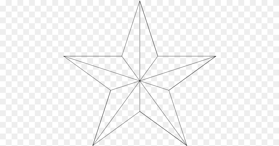 Pentagram Star Pizza Images 600 X 600 Line Art, Gray Png