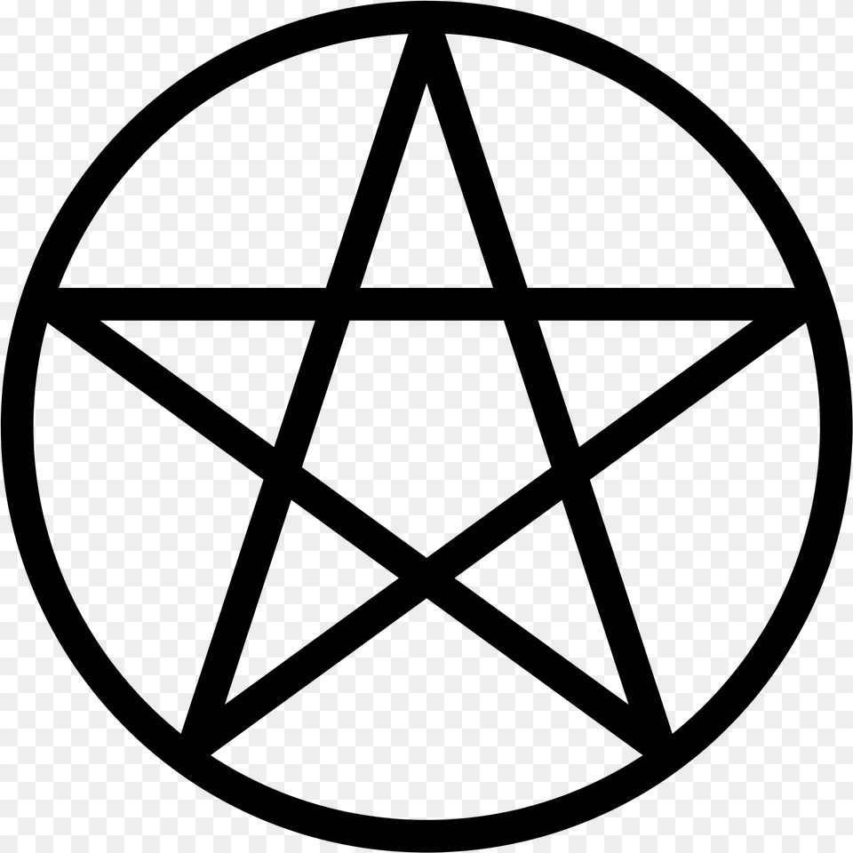 Pentagram Transparent, Gray Free Png