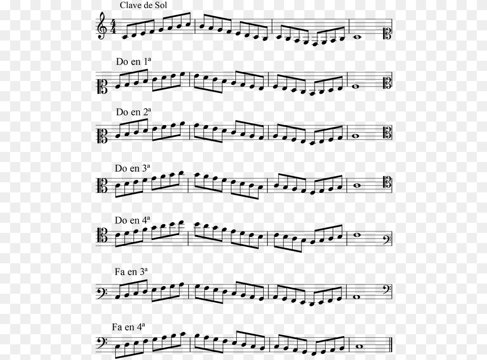 Pentagrama Musical Sheet Music, Gray Free Transparent Png