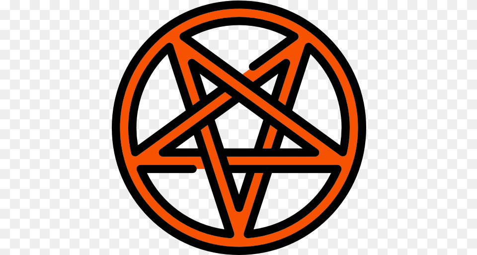 Pentangle Star Pentagon Shapes Halloween Satan Pentagram Icon, Star Symbol, Symbol, Disk Free Png Download