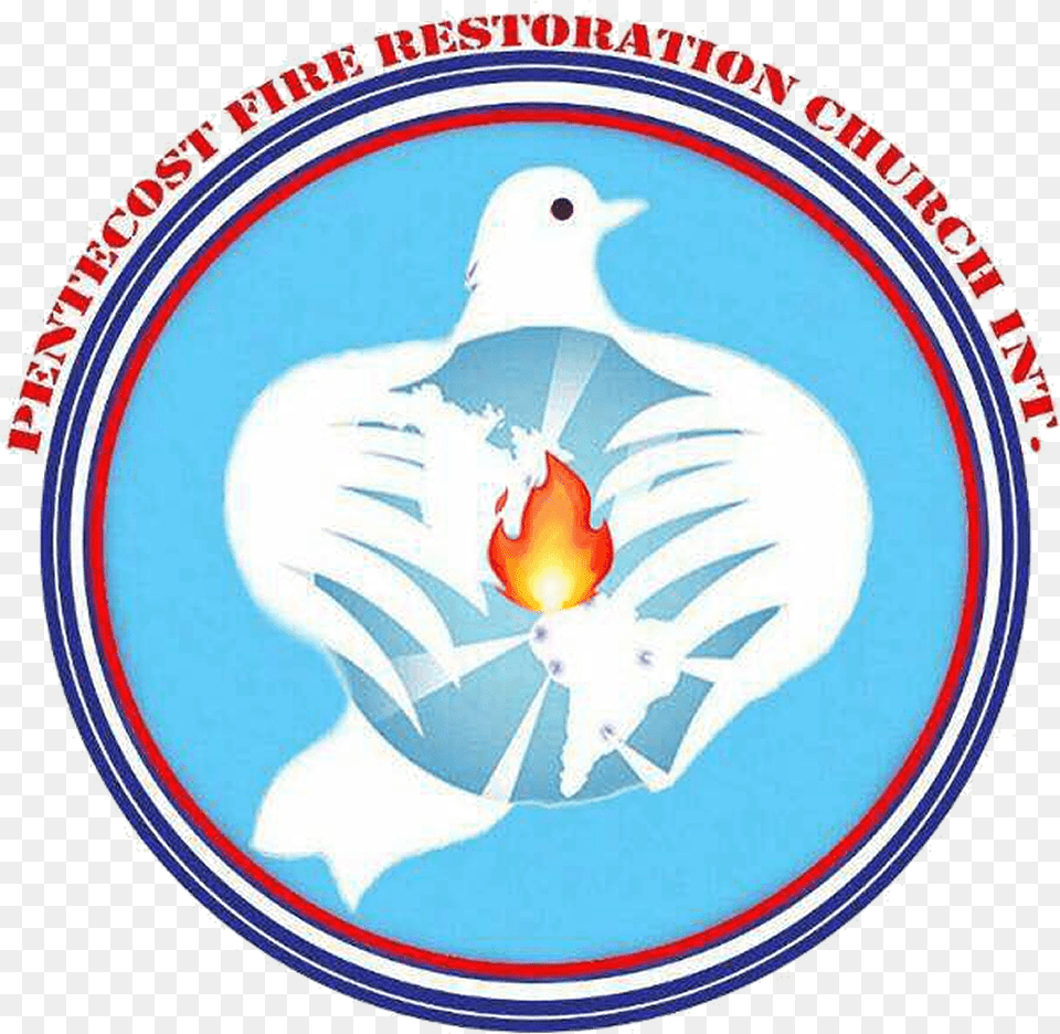Pentecost Fire Restoration Church Bird, Logo, Person, Emblem, Symbol Png Image