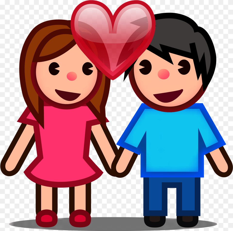 Peo Couple In Love Couple Emoji Clipart Full Size Couple Emoji, Baby, Person, Face, Head Free Png Download
