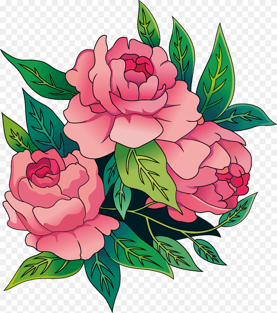 Peonies Clipart, Flower, Plant, Pattern, Rose Png Image