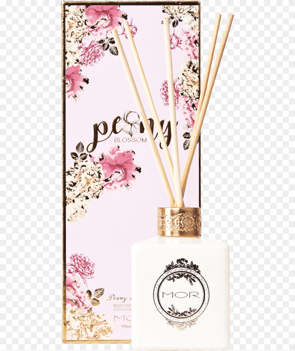 Peony Blossom Reed Diffuser Group Mor And Diffuser, Bottle, Art, Floral Design, Flower Free Png