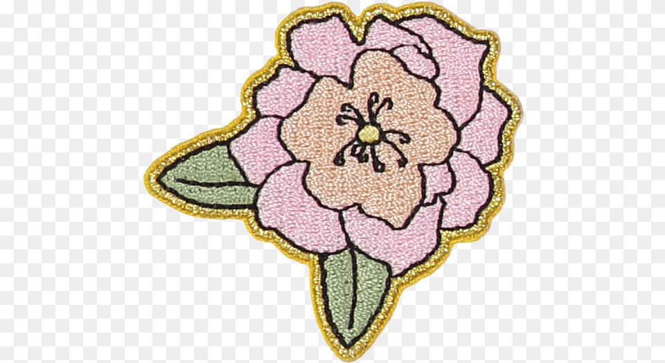 Peony Flower Sticker Patch Embellishment, Applique, Embroidery, Home Decor, Pattern Free Png