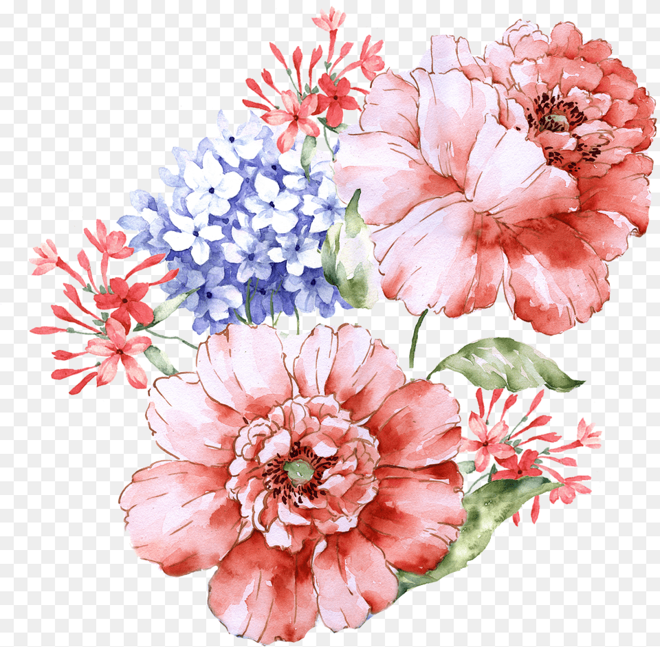 Peony Watercolor Peony Wallpaper Watercolor Painting Flowers Illustration Vintage, Flower Bouquet, Plant, Dahlia, Flower Png Image