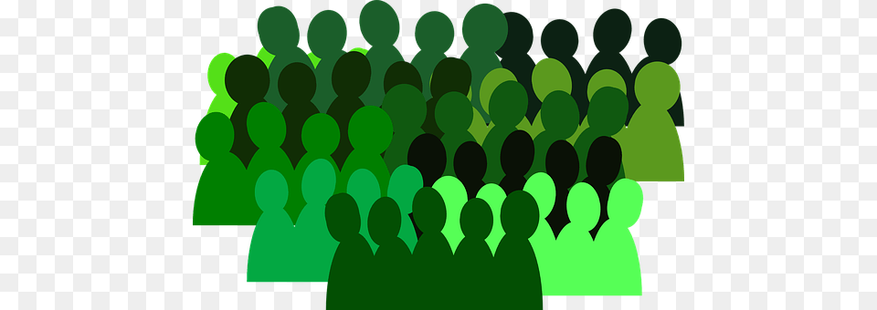 People Crowd, Green, Person, Audience Free Transparent Png