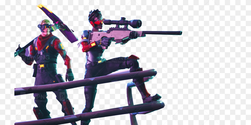 People Aiming Fortnite Thumbnail Template Cool Fortnite Edits, Adult, Male, Man, Person Free Png Download