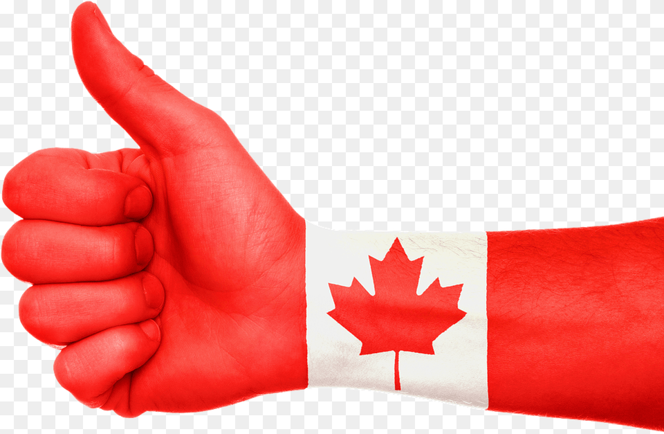 People Are Moving To Canada Cincy Fair Housing Canada Flag On Hand, Body Part, Person, Glove, Clothing Png