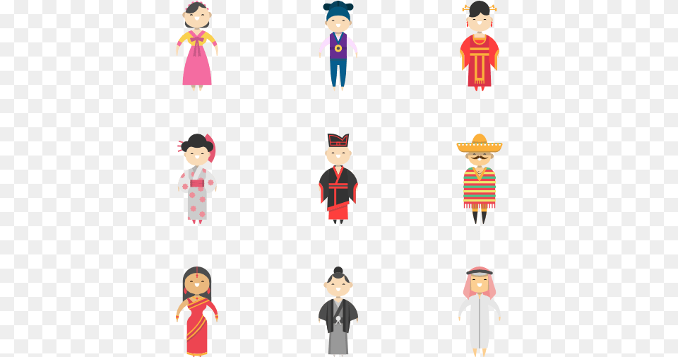 People Around The World Ethnic Icon, Baby, Person, Formal Wear, Face Free Png Download