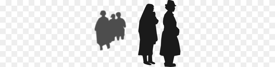 People Attending Burrial Clip Art, Clothing, Coat, Silhouette, Adult Free Transparent Png