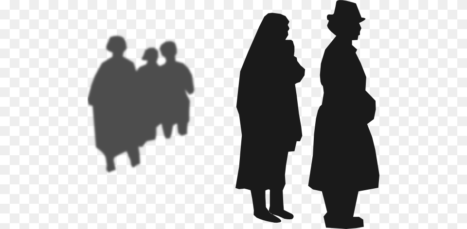 People Attending Burrial Clip Art Vector, Clothing, Coat, Silhouette, Adult Png