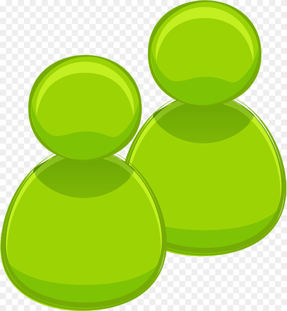 People Avatar Green Icon Abstract 2 People Clip Art, Balloon, Disk Free Png Download