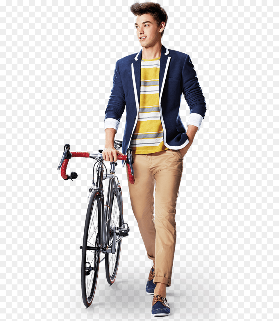 People Biking Road Bicycle, Blazer, Clothing, Coat, Jacket Free Png Download