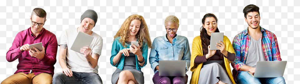 People Browsing The Internet On Devices Batang 9039s Vs Millennials, Person, Woman, Adult, Female Png Image