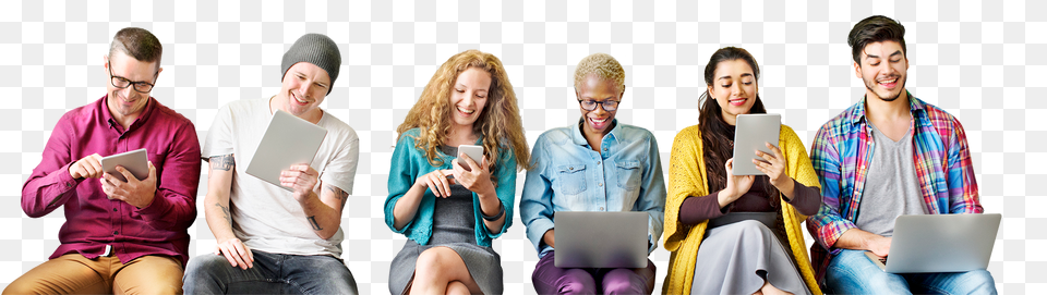 People Browsing The Internet On Devices People Browsing, Person, Woman, Adult, Female Free Transparent Png