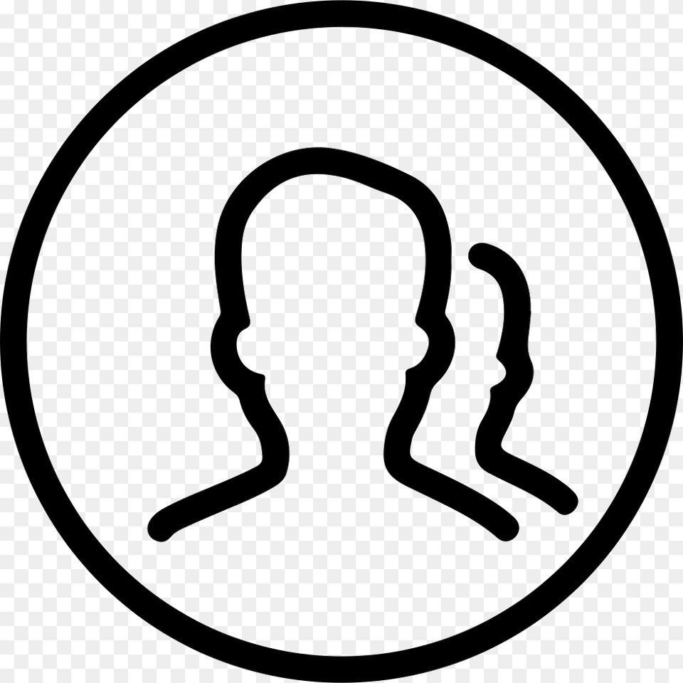 People Circle Comments People Circle Icon, Stencil, Silhouette Free Png