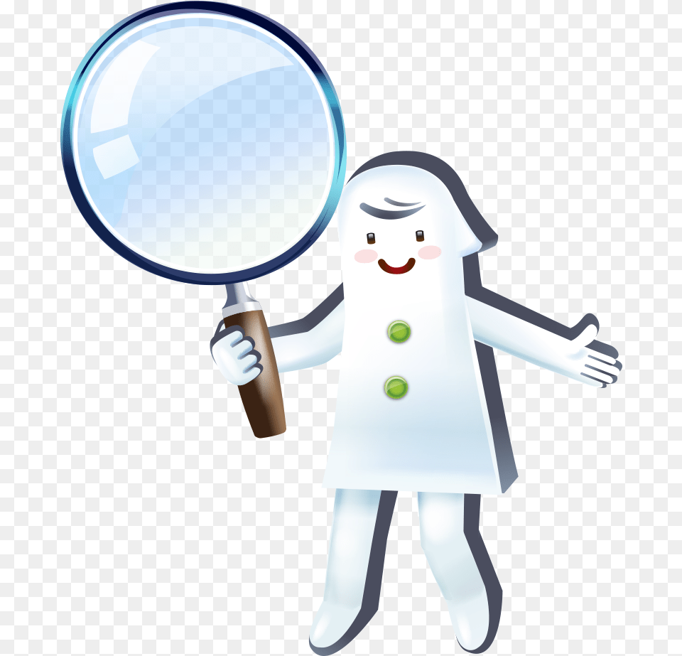 People Clipart Magnifying Glass Loupe, Clothing, Coat, Person Free Png