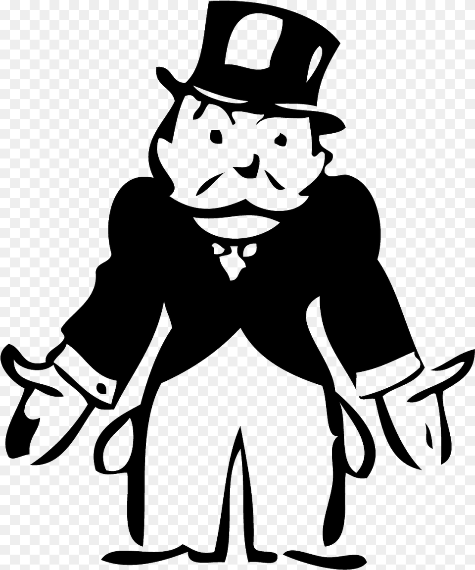 People Clipart Rich Man The Broke Monopoly Man, Clothing, Hoodie, Knitwear, Sweater Free Png