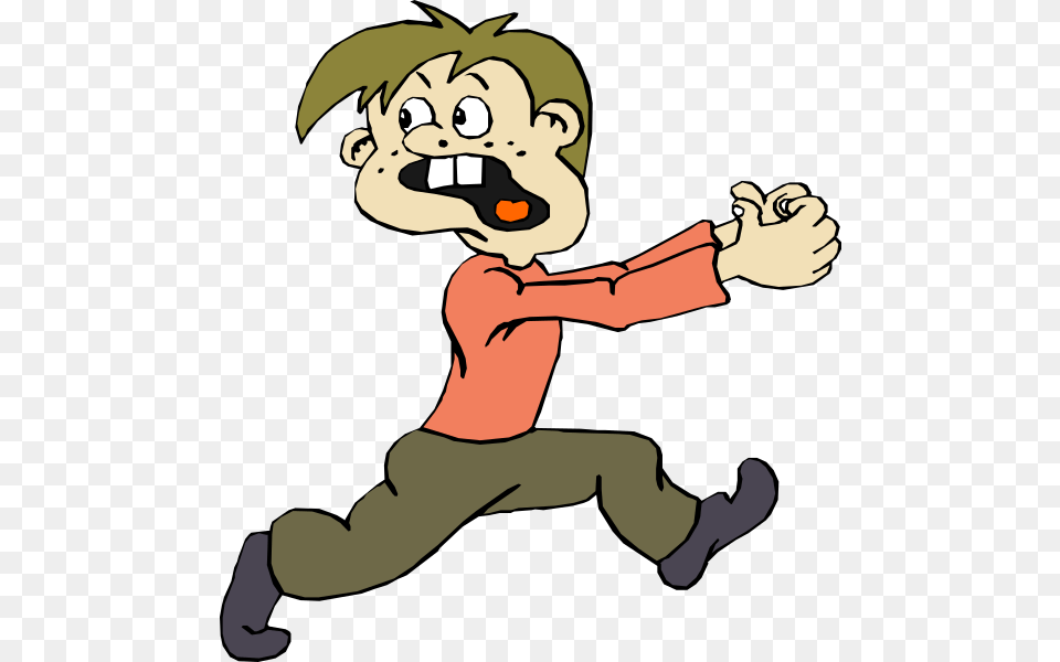 People Clipart Running Away, Baby, Person, Cartoon, Face Png Image