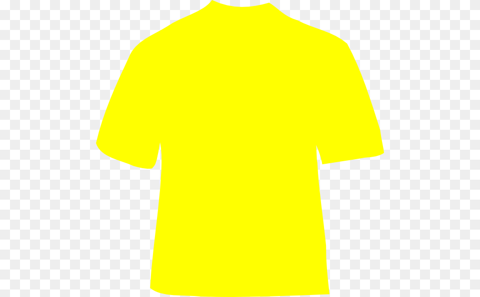 People Clipart T Shirt Yellow Plain Yellow T Shirt Front, Clothing, T-shirt Png Image