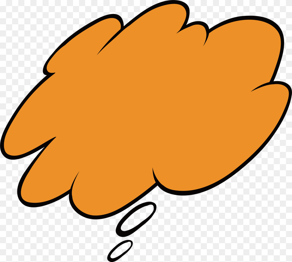 People Clipart Thought Bubble Orange Thought Bubble, Glove, Clothing, Sport, Baseball Glove Free Png