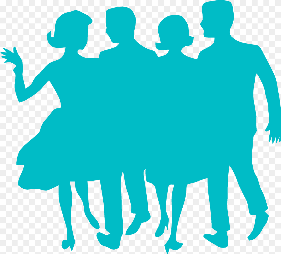 People Cliparts Transparent 1950s Clipart, Silhouette, Person, Dancing, Leisure Activities Png