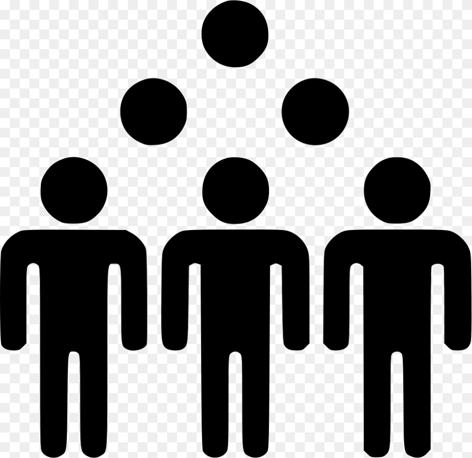 People Crowd Icon Download, Stencil Free Transparent Png