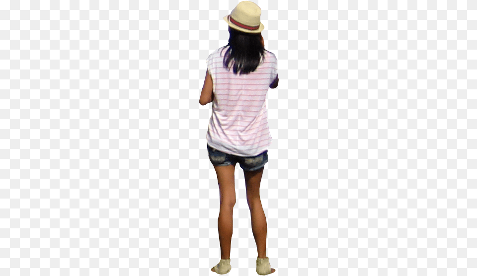 People Cut Out People Immediate Entourage Yellow Back Of A Girl, Body Part, Sun Hat, Clothing, Shorts Png