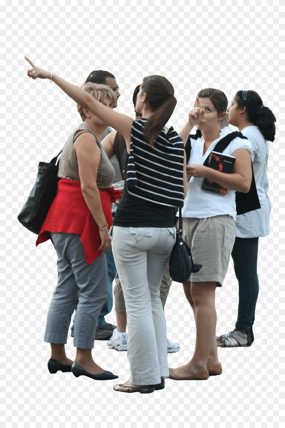 People Cutout Cut Group Of People Cutout, Accessories, Shorts, Bag, Clothing Png