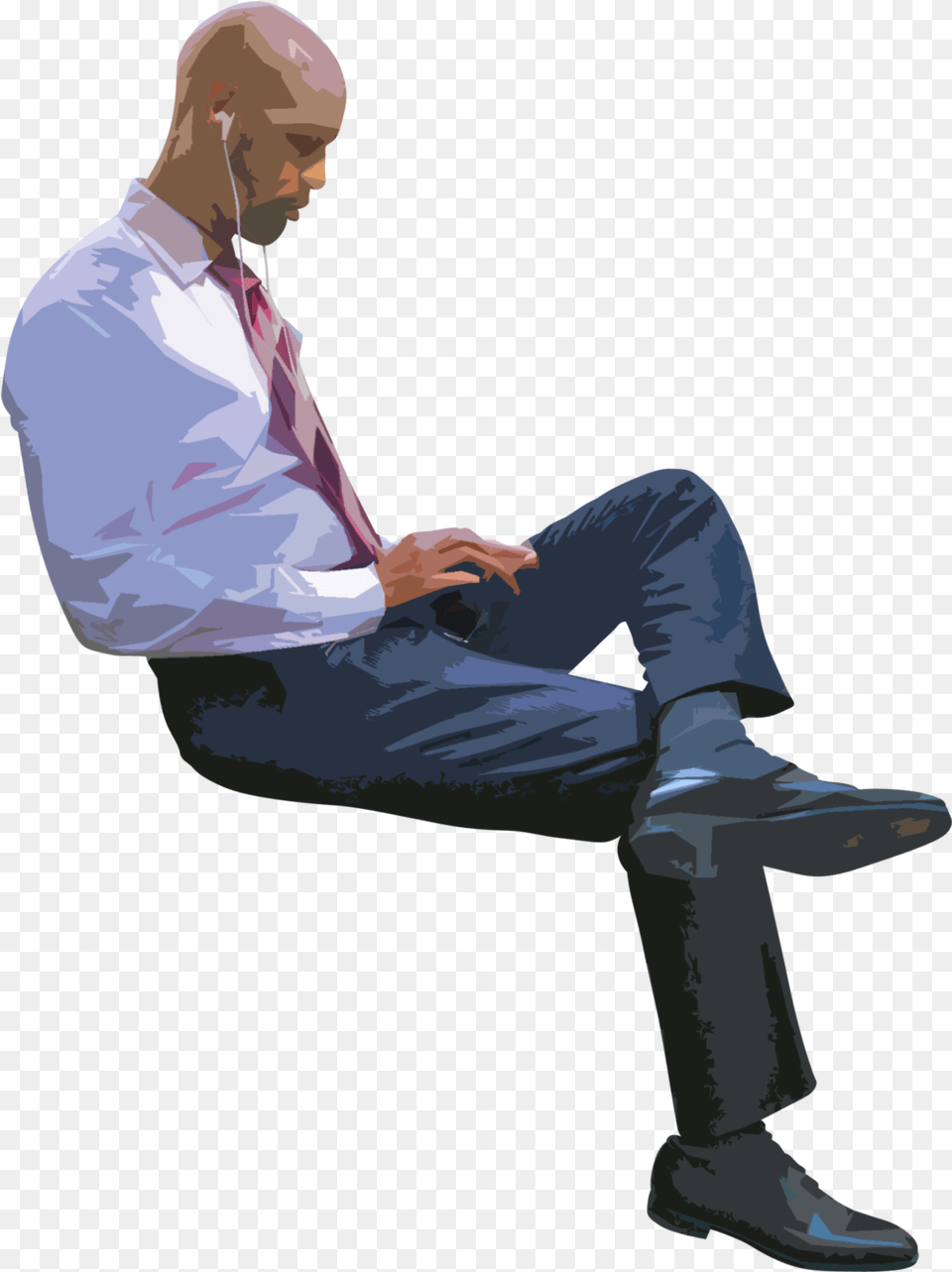 People Cutout Render People Sitting Side, Accessories, Shoe, Shirt, Person Free Png Download