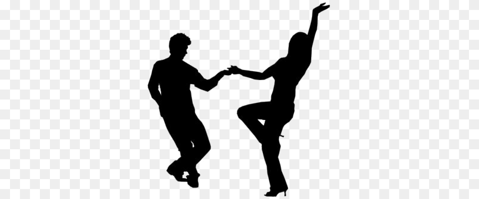 People Dancing Silhouette Icon, Stencil, Adult, Male, Man Free Transparent Png