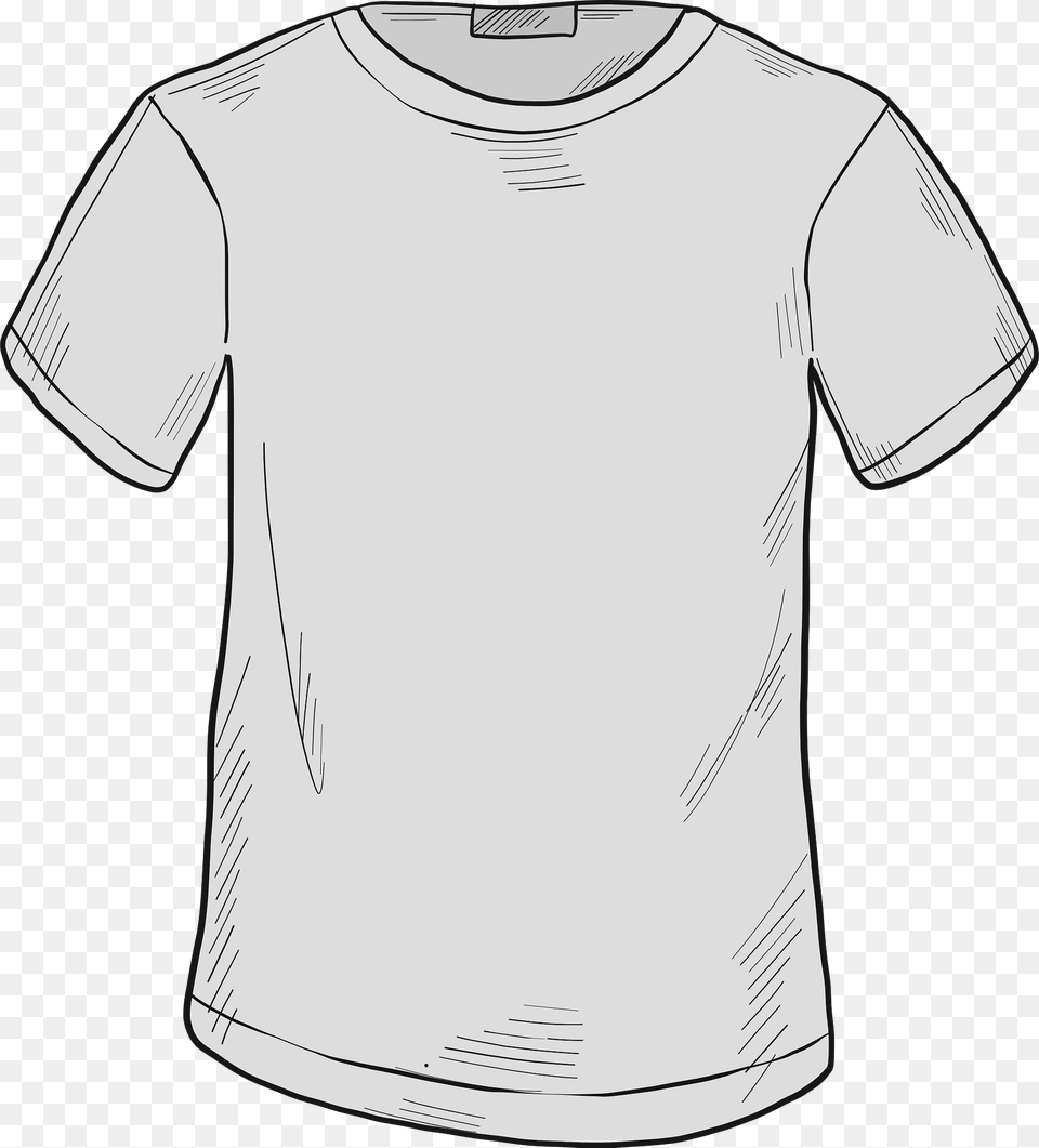 People Doodle White T Shirt Tshirt Full Size, Clothing, T-shirt Free Png Download