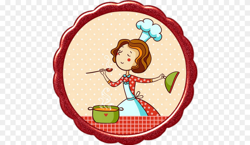 People Eating Femme Cuisinire Clipart Kitchen Dessin Chef Cuisinier Femme, Baby, Cutlery, Person, Face Free Transparent Png