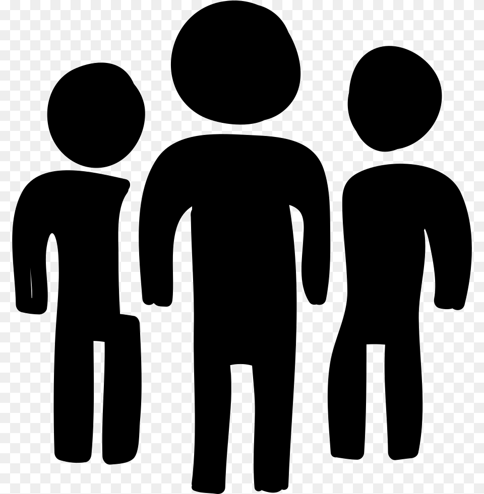 People Hand Drawn, Silhouette, Clothing, Coat, Stencil Free Png