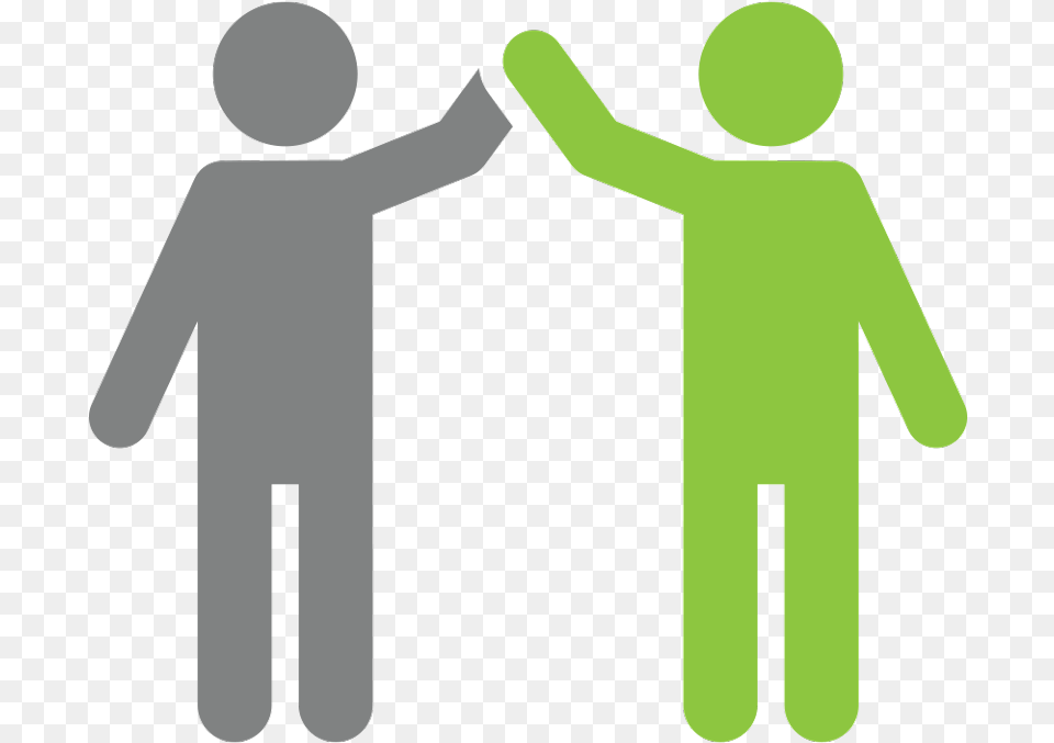 People High Five Transparent Background Leadership Icon, Sign, Symbol, Body Part, Hand Png Image